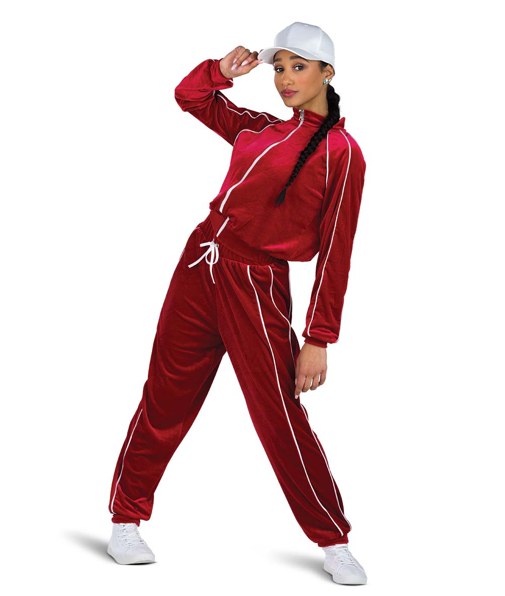 26145Y Better Have My Money – Velvet Dance Tracksuit Set for Hip Hop & Street Style