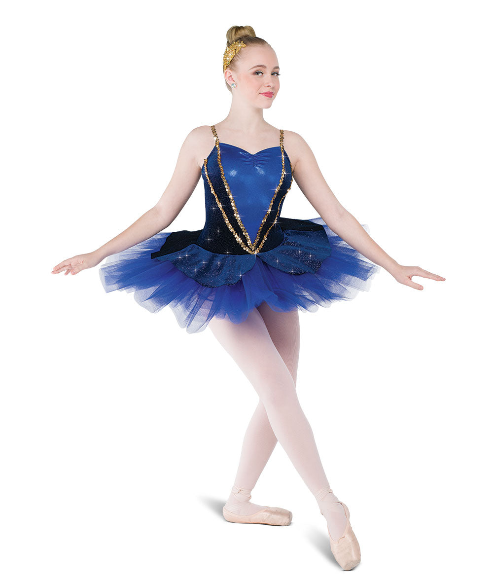 H704 Experience Platter – Classic Burgundy Holiday Ballet Tutu Dress with Glitter Velvet Bodice