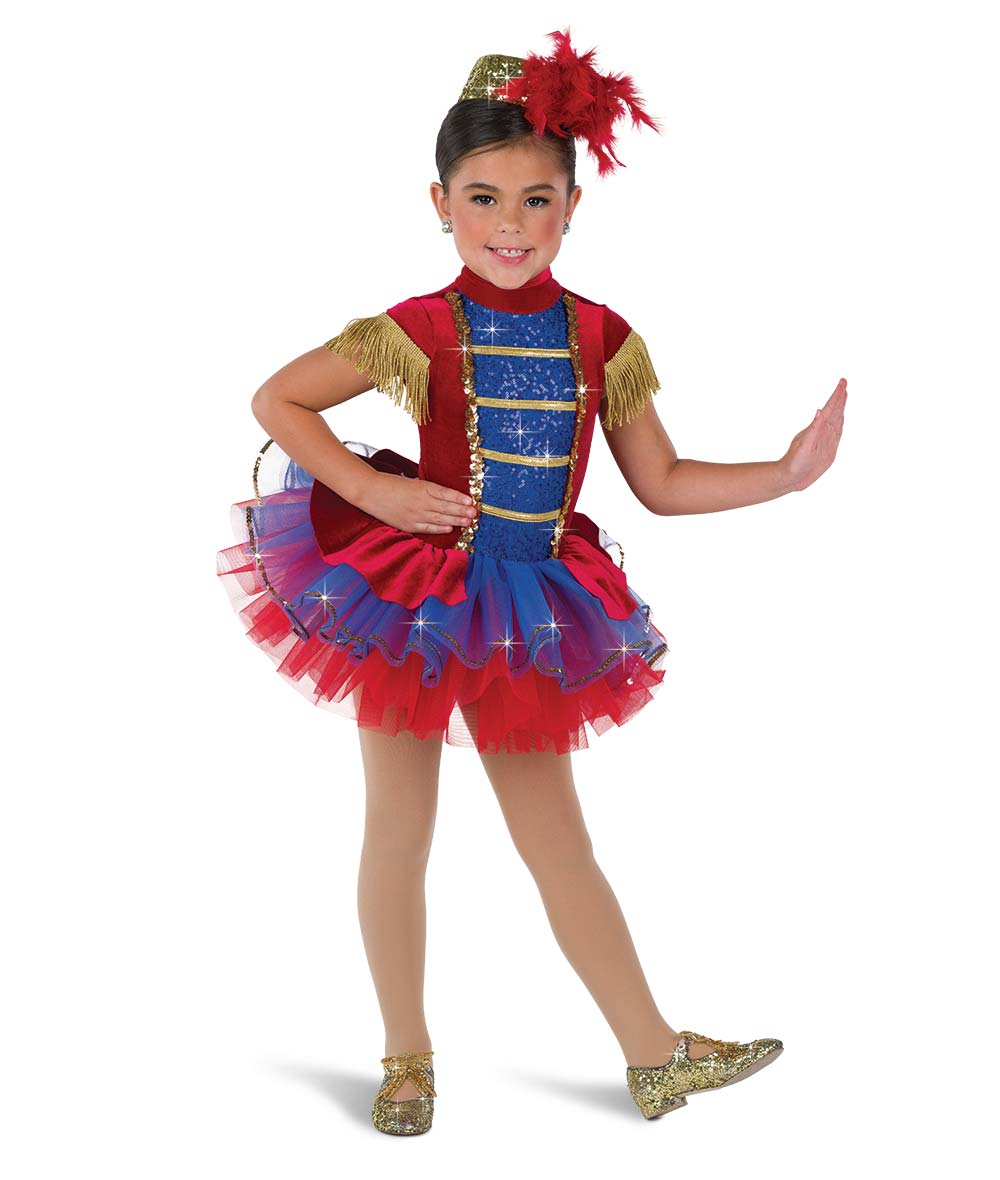 H680 Little Drummer – Holiday Parade Dance Costume with Tutu and Pillbox Hat