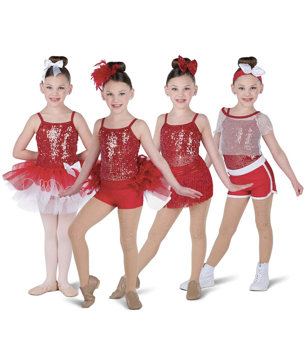 26170 Taking Over Shortall – Sparkly Sequin Dance Base Costume for Jazz, Tap & Combo Performances