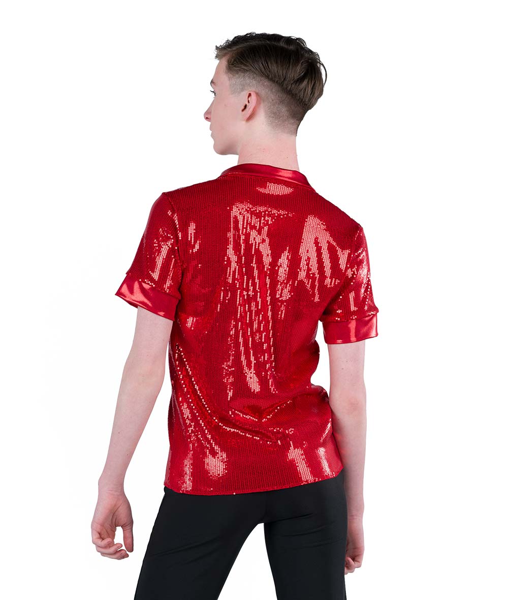 24344 Linear Sequin Guy Shirt