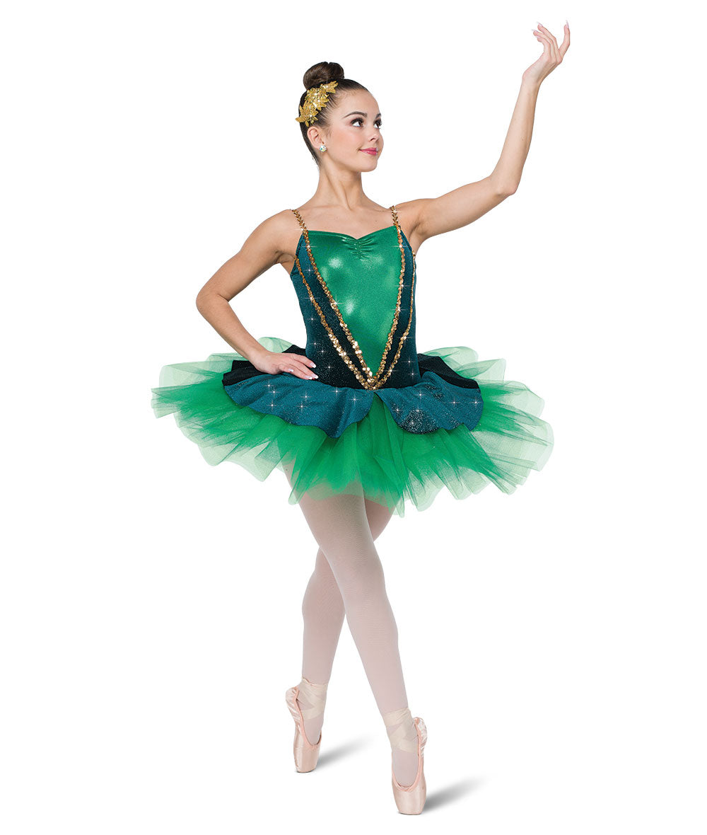 H704 Experience Platter – Classic Burgundy Holiday Ballet Tutu Dress with Glitter Velvet Bodice