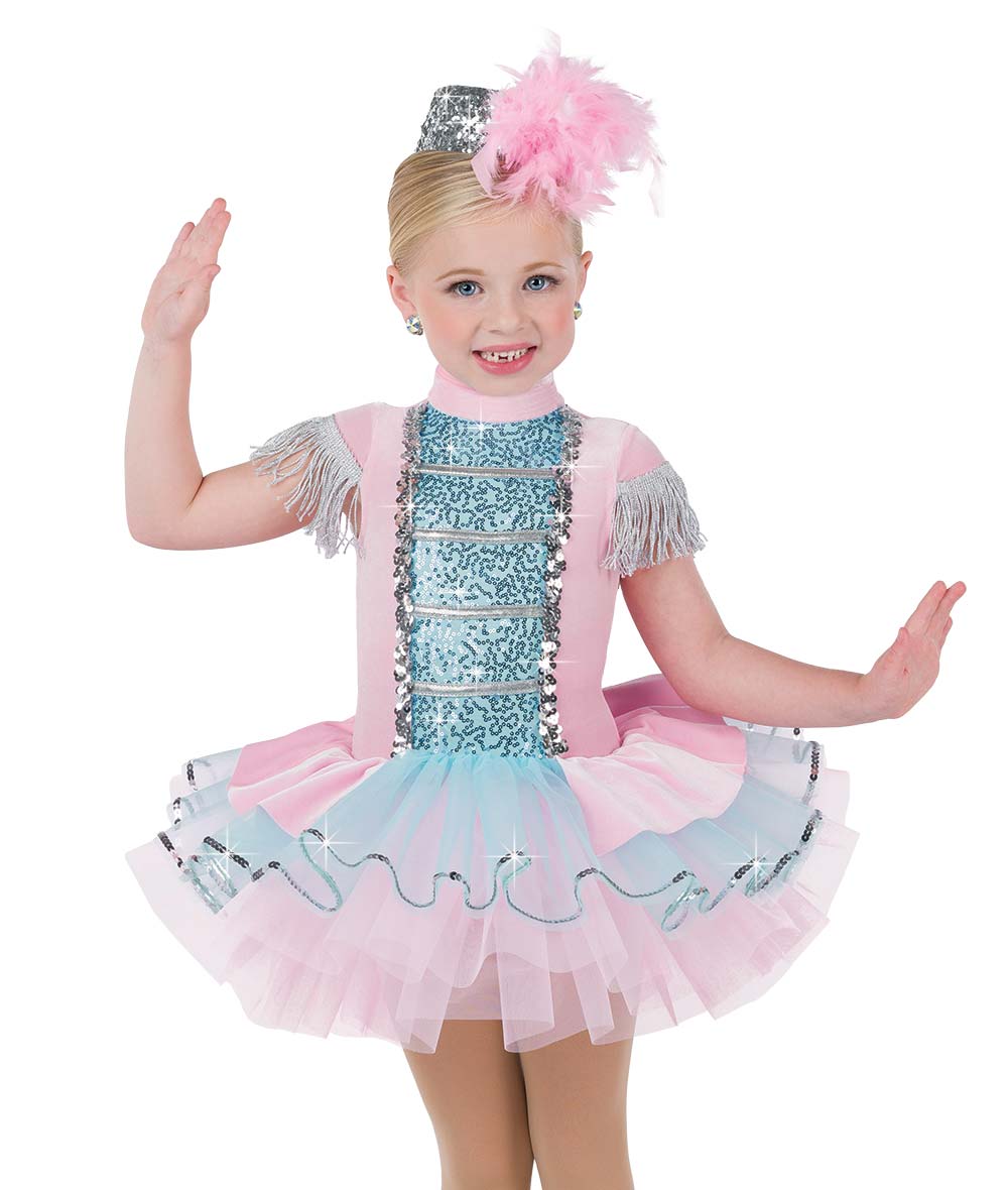 H680 Little Drummer – Holiday Parade Dance Costume with Tutu and Pillbox Hat