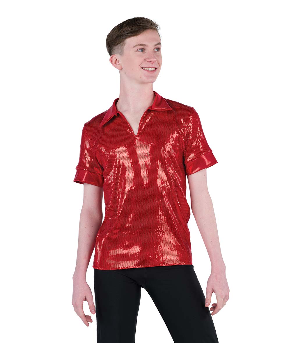 24344 Linear Sequin Guy Shirt