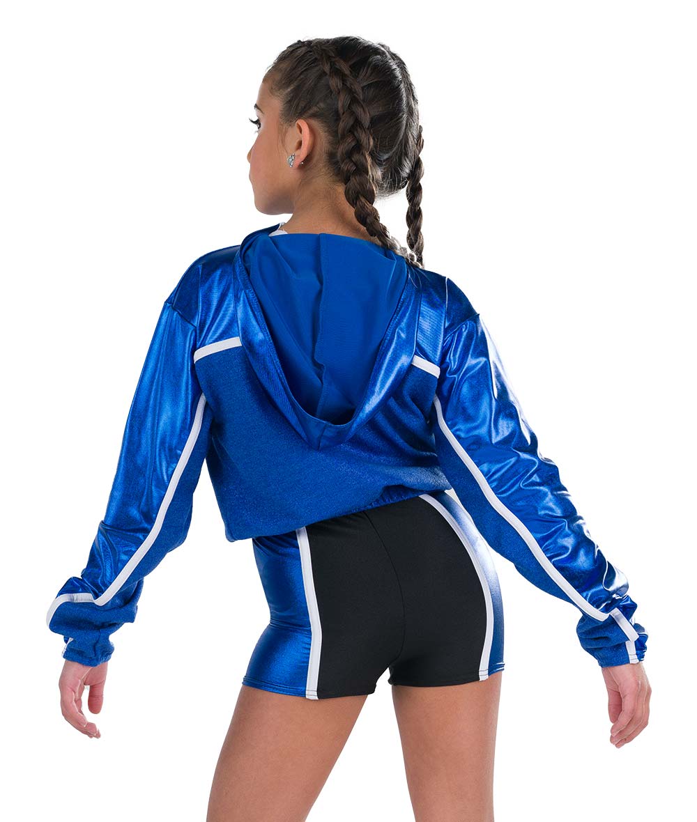 26194 Scream and Shout – Foil Hoodie & Cami Shortall Dance Set
