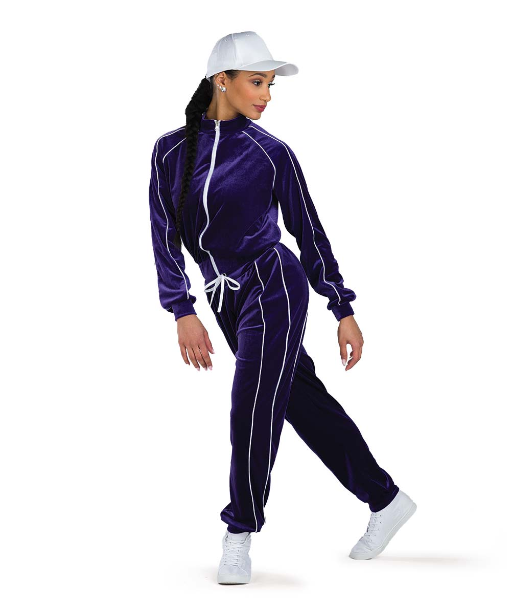 26145Y Better Have My Money – Velvet Dance Tracksuit Set for Hip Hop & Street Style