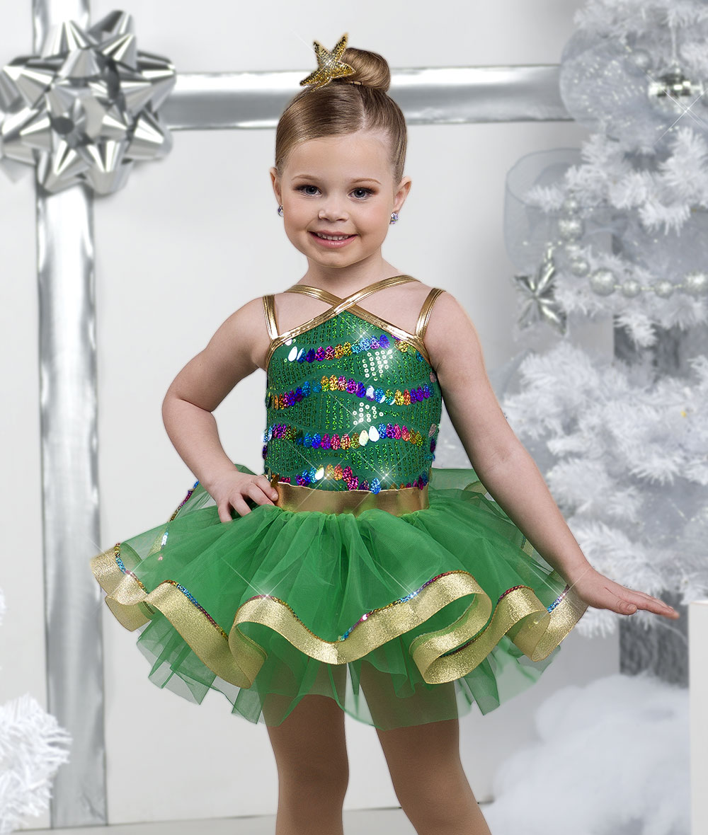 H645 Christmas Lights Sparkling Holiday Dance Costume for Girls with Sequin Mesh & Gold Trim XXLC / 63 Kelly H645 Christmas Lights Sparkling Holiday Dance Costume for Girls with Sequin Mesh & Gold Trim XXLC / 63 Kelly