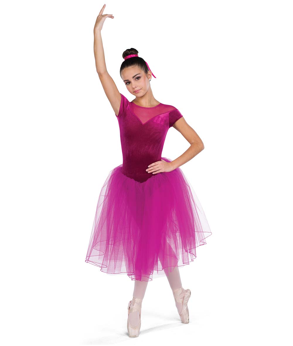 24154 Menuetto – Classic Ballet Tutu Dress with Velvet Leotard and Tulle Skirt
