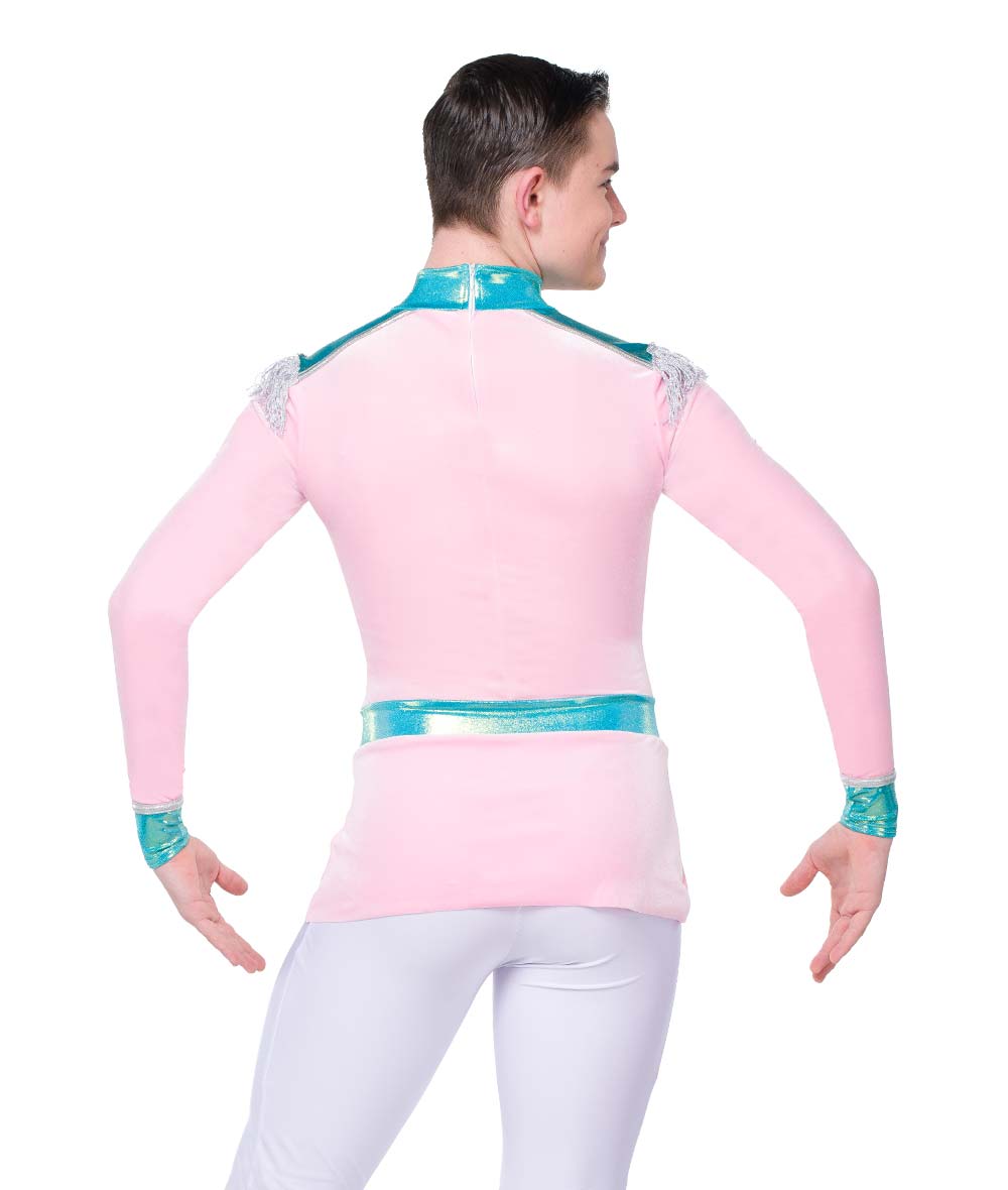 H694 Soldier Doll Guy Top – Boys' Toy Soldier Dance Costume Shirt with Epaulettes and Trim