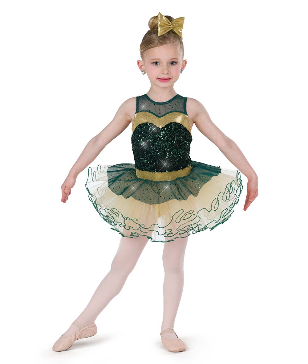 H688 Christmas Without You – Red & Green Holiday Tutu Dress for Dance Recitals