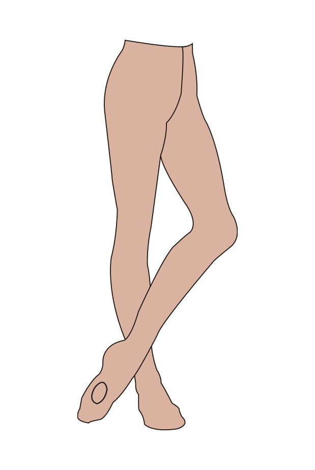 DARK PINK PREMIERE CONVERTIBLE TIGHTS