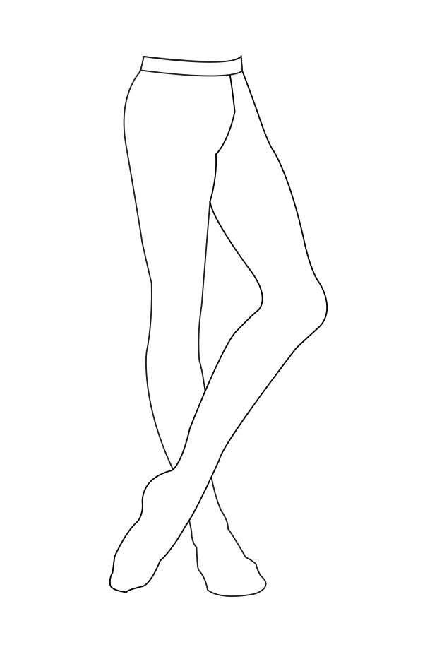 WHITE PREMIERE FOOTED TIGHTS