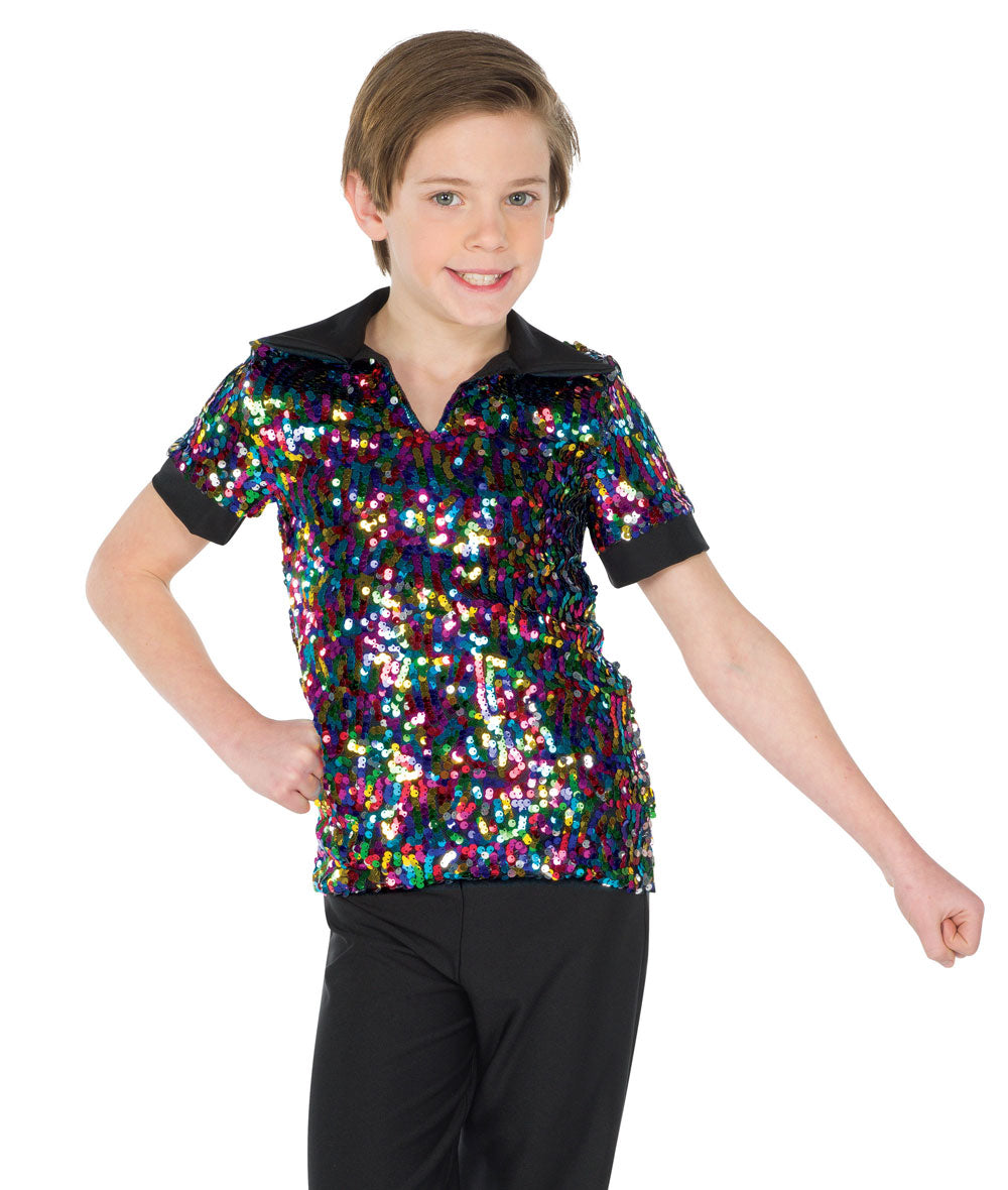 Boys cheap sequin shirt