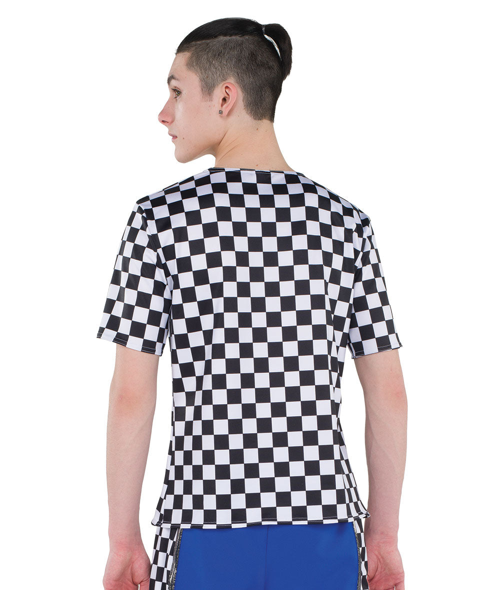 23133 Checked Guy Top