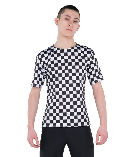 23133 Checked Guy Top
