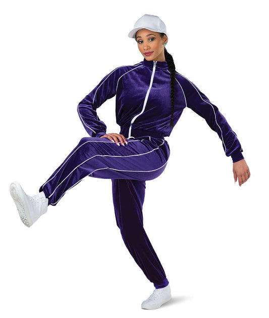 26145Y Better Have My Money – Velvet Dance Tracksuit Set for Hip Hop & Street Style