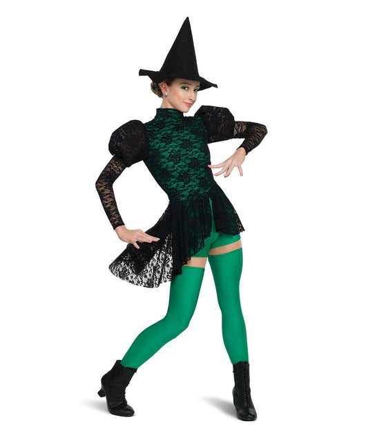 26311 Defying Gravity Floral Lace Long Sleeve Dance Costume with Hat - USA Made Dancewear