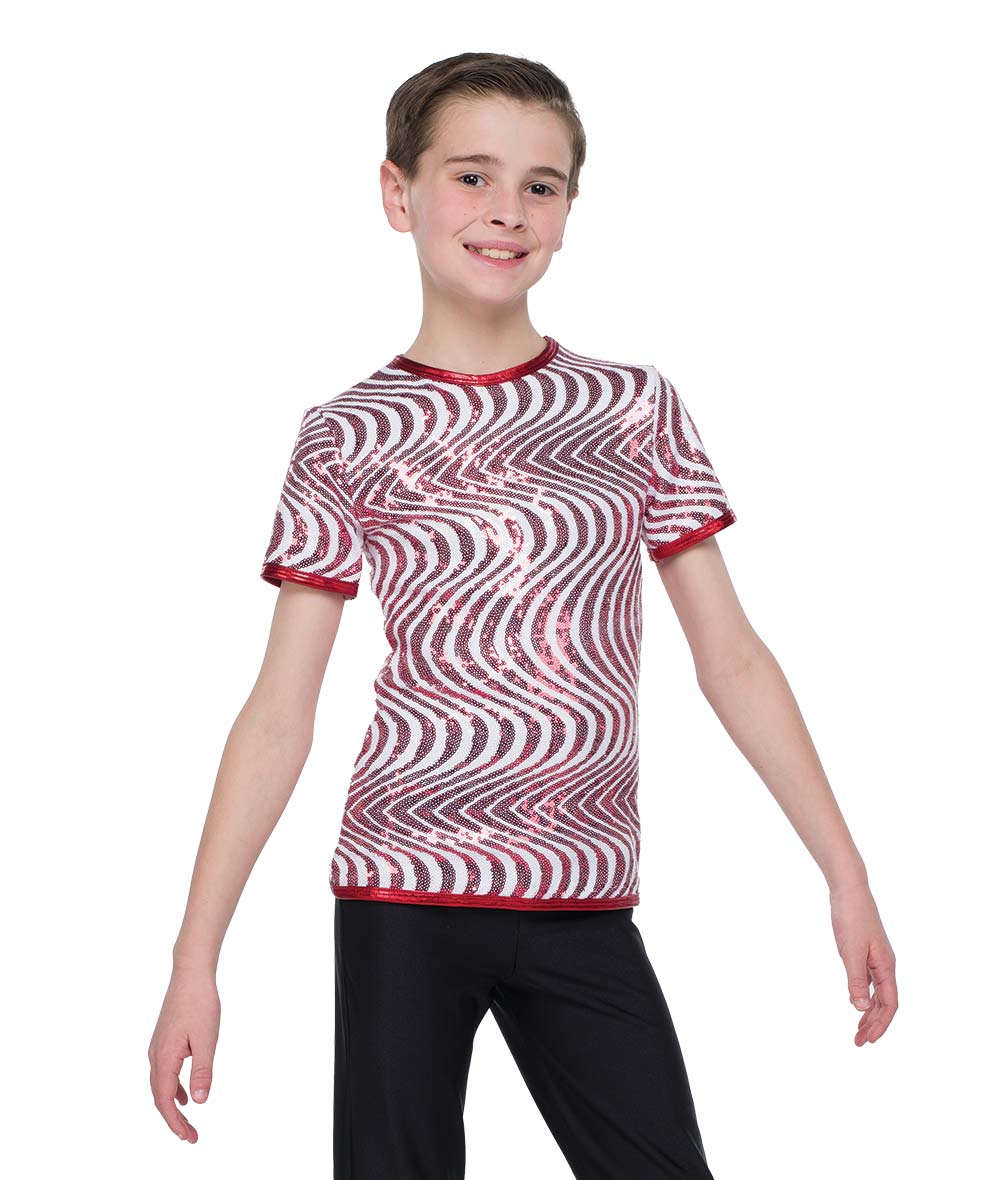 H713 Candy Cane Dreaming Guy Top