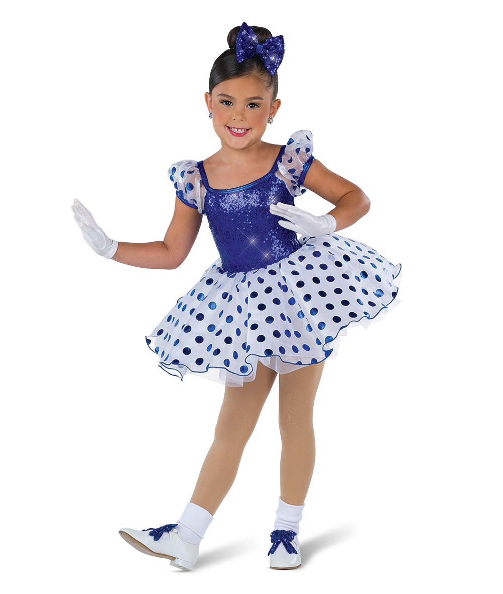 H670 Wrap Me Up – Holiday Dance Dress with Polka Dot Skirt and Sequin Bodice