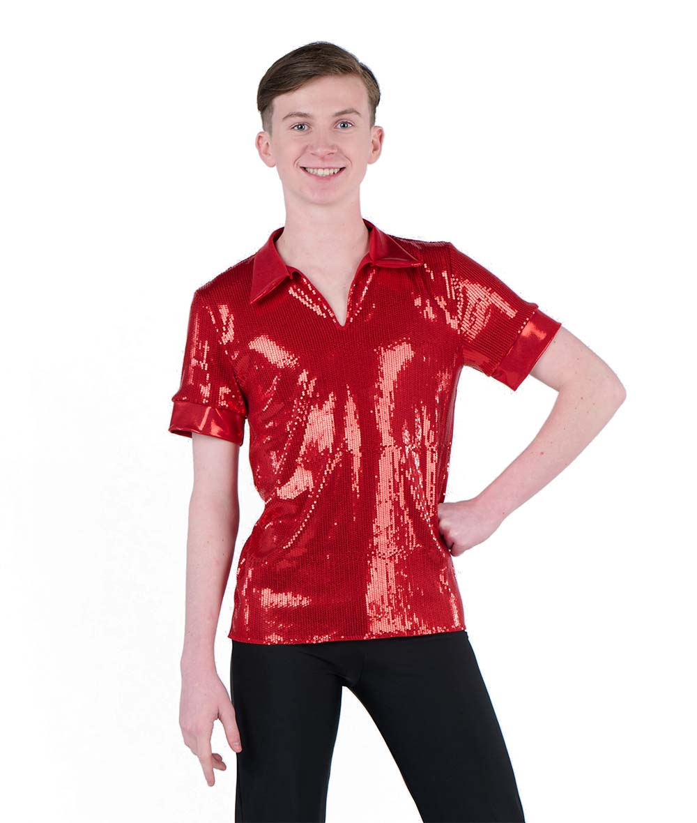 24344 Linear Sequin Guy Shirt