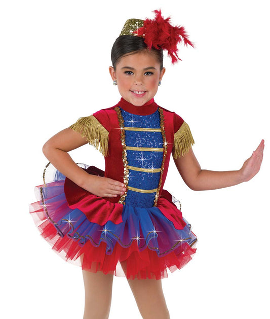 H680 Little Drummer – Holiday Parade Dance Costume with Tutu and Pillbox Hat