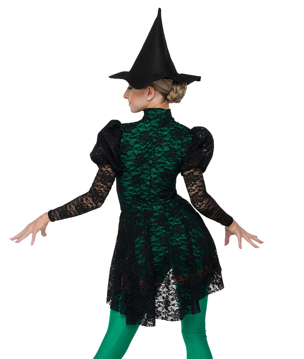 26311 Defying Gravity Floral Lace Long Sleeve Dance Costume with Hat - USA Made Dancewear