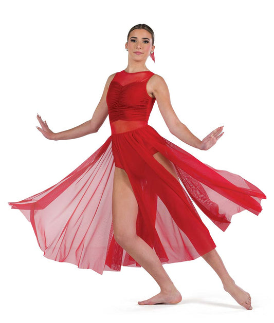 26387 When I'm With You – Flowing Lyrical Dance Dress with Mesh Skirt