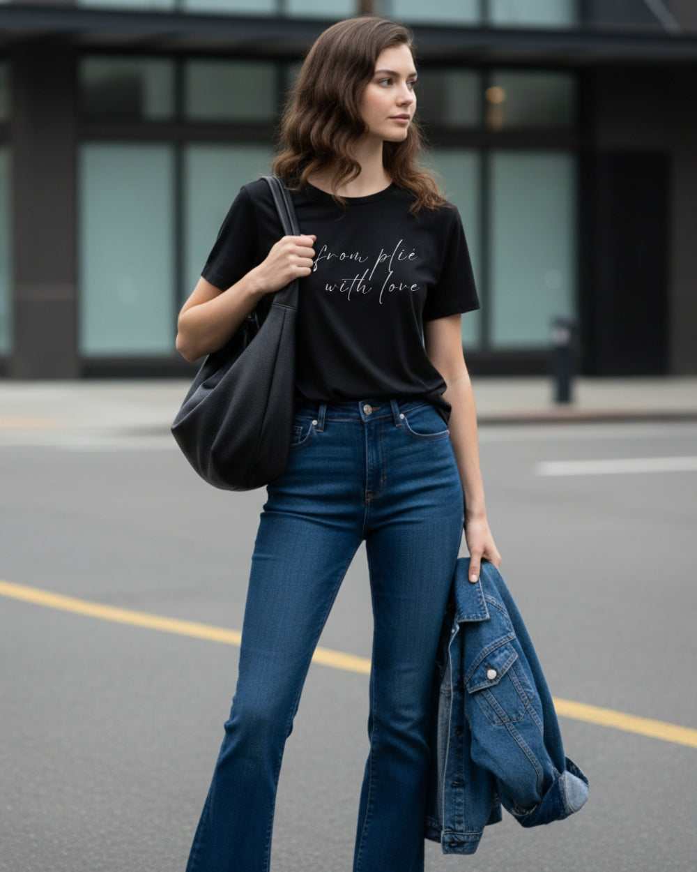 aurent. Unisex Ballet T-Shirts｜from plié with love（Black）