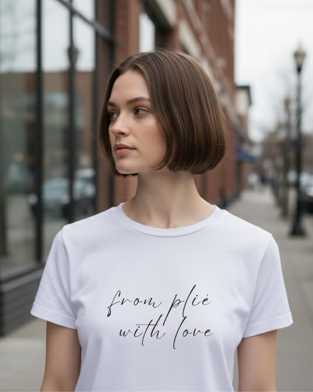 aurent. Unisex Ballet T-Shirts｜from plié with love（White）