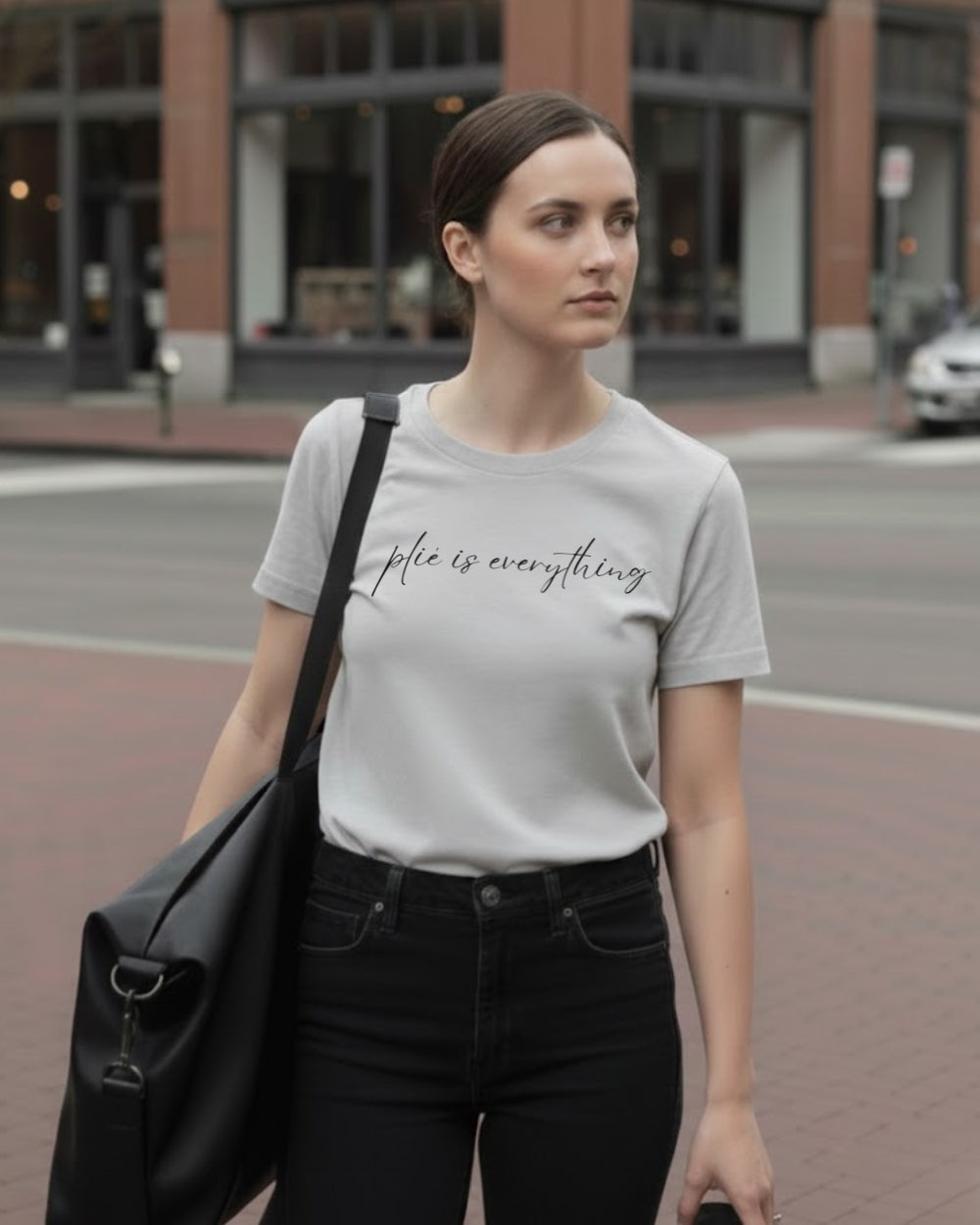 aurent. Unisex Ballet T-Shirts｜plié is everything（Athletic Heather）