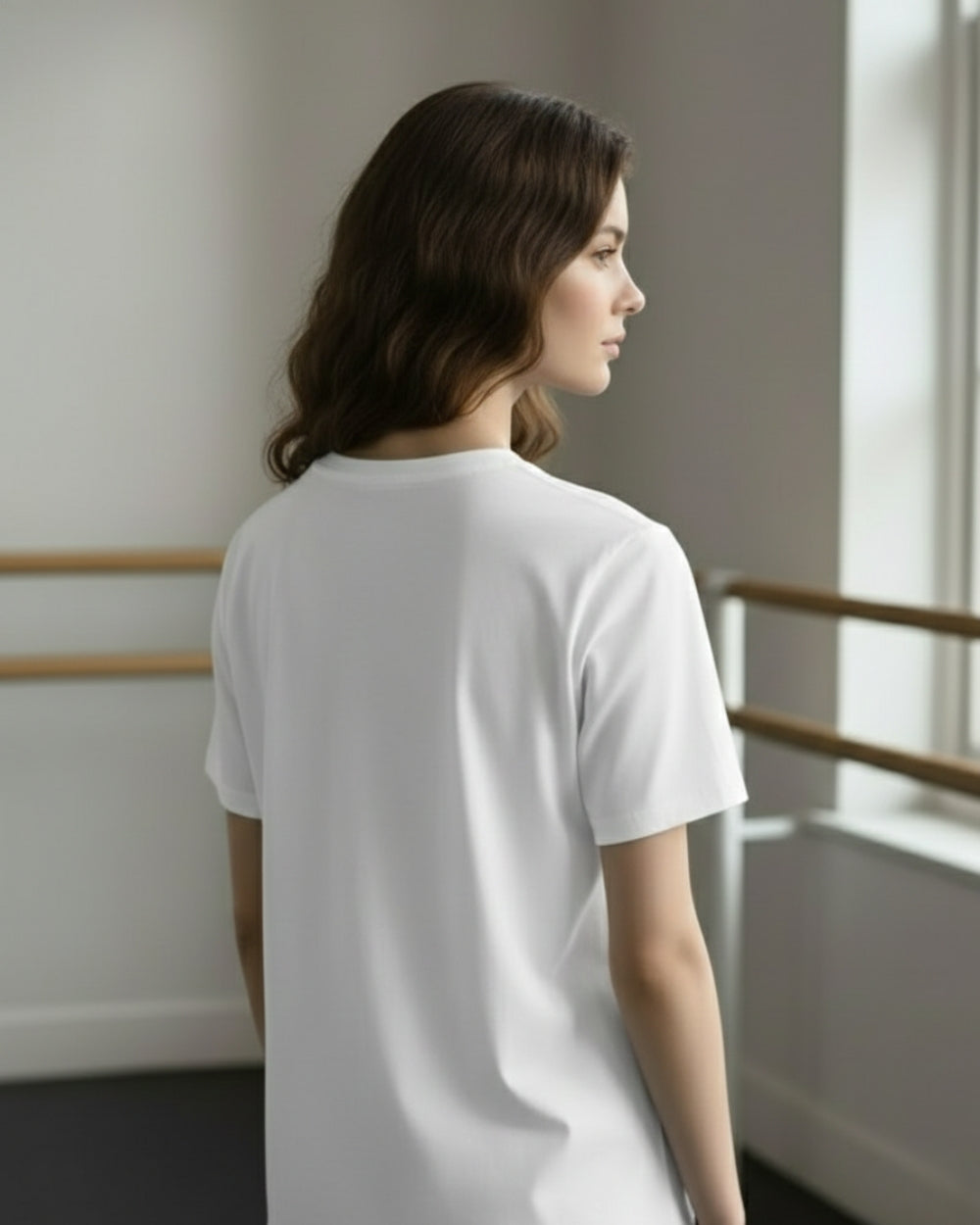 aurent. Unisex Ballet T-Shirts｜trust the plié（White）